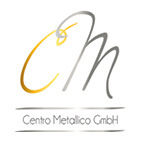 Goldenes C und silbernes M darunter steht der Firmenname Centro Metallico